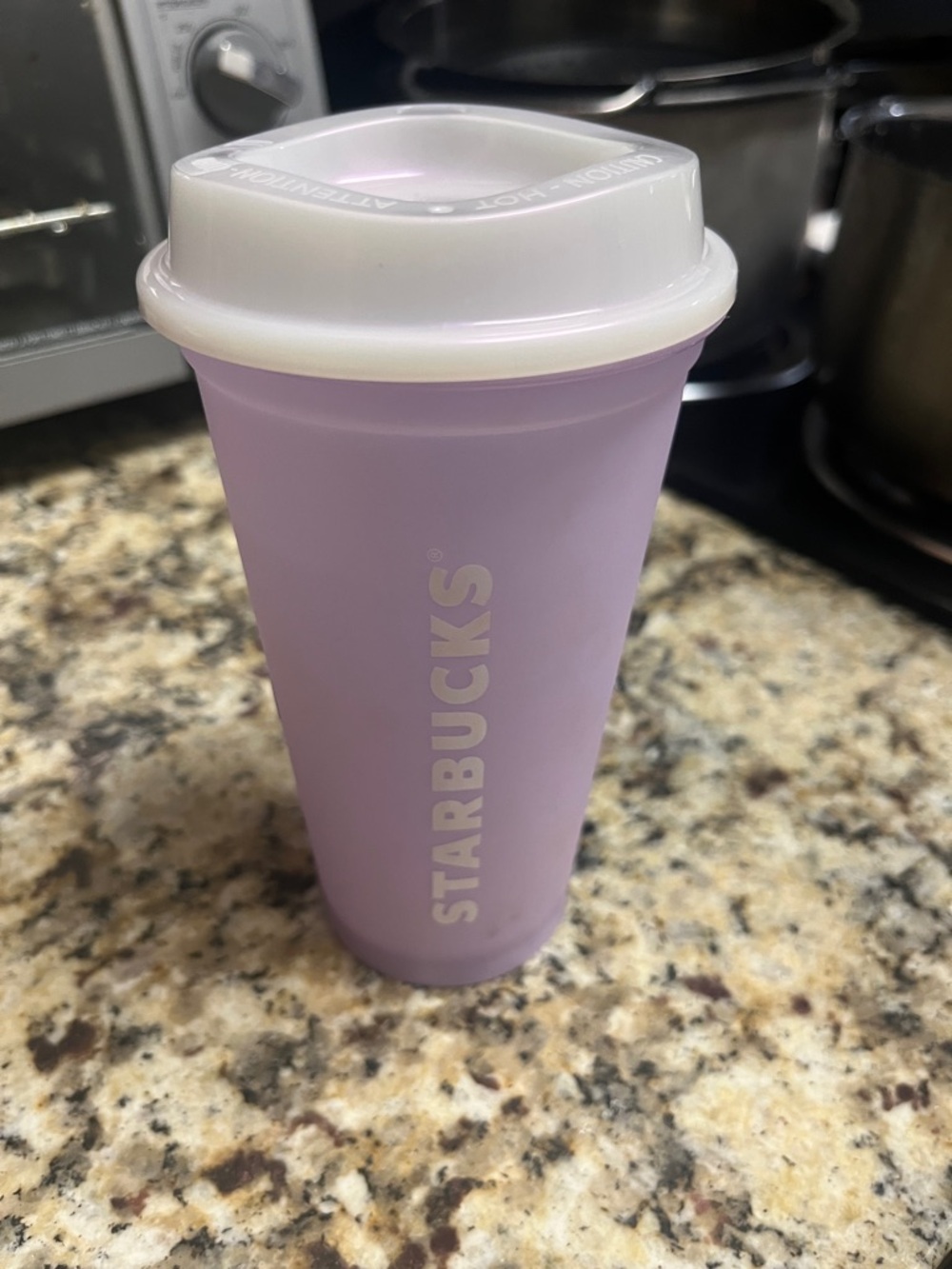 Lavender Starbucks Travel Tumbler with  opal Lid